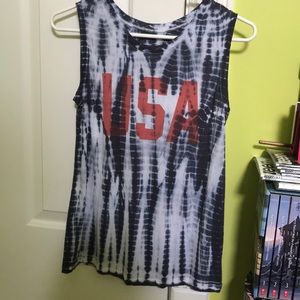 Tie-Dye USA tank